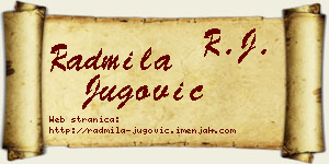 Radmila Jugović vizit kartica